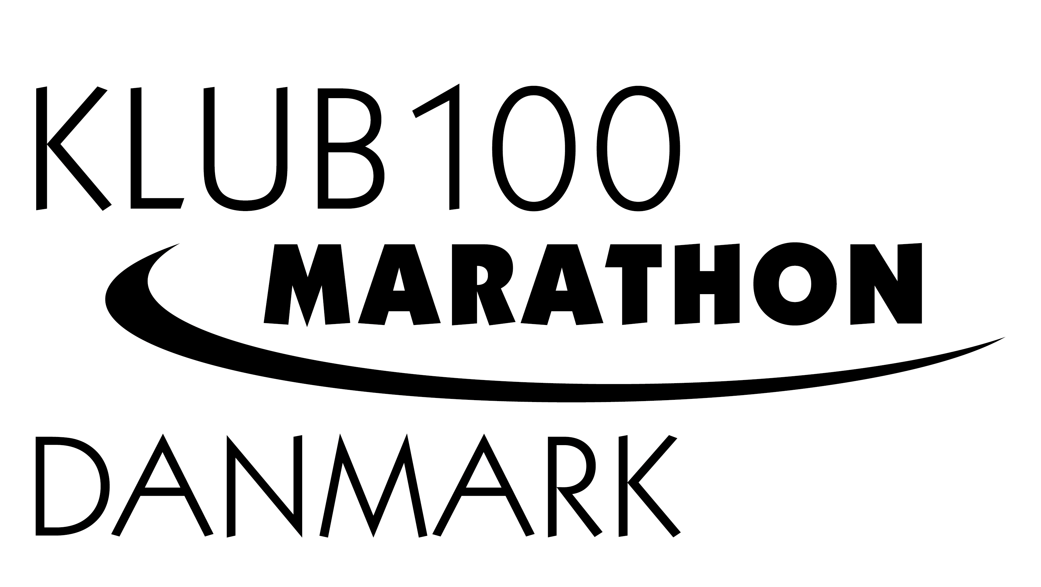 Logo Klub100 DK hvid